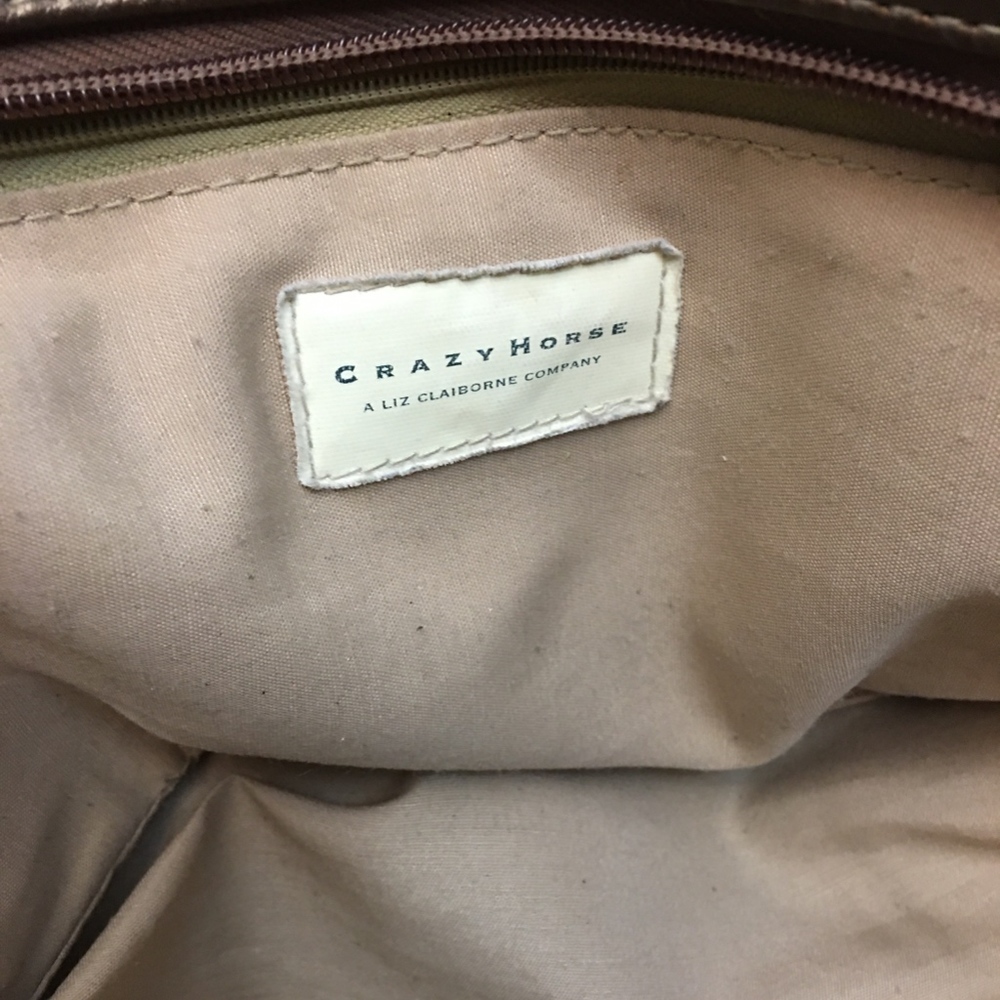 Crazy Horse Brown Shimmer Shoulder Bag - Picture 3 of 8